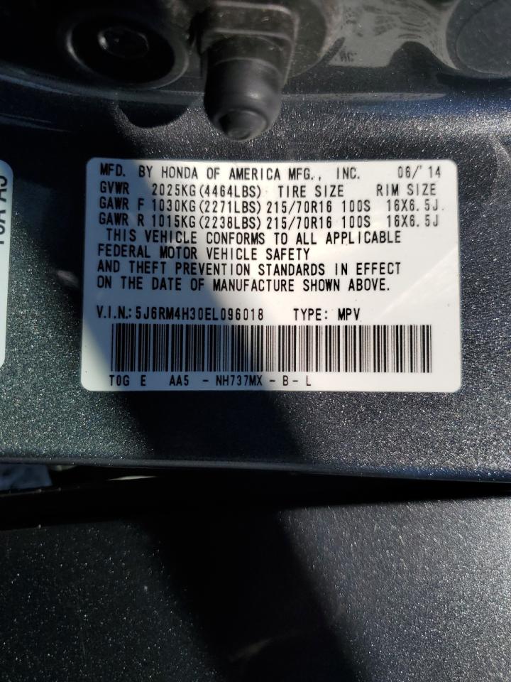 2014 Honda Cr-V Lx VIN: 5J6RM4H30EL096018 Lot: 85484615