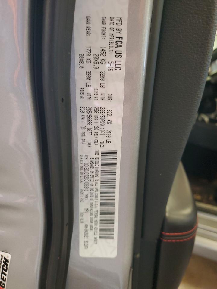 2016 Dodge Durango R/T VIN: 1C4SDJCT2GC430341 Lot: 82438085