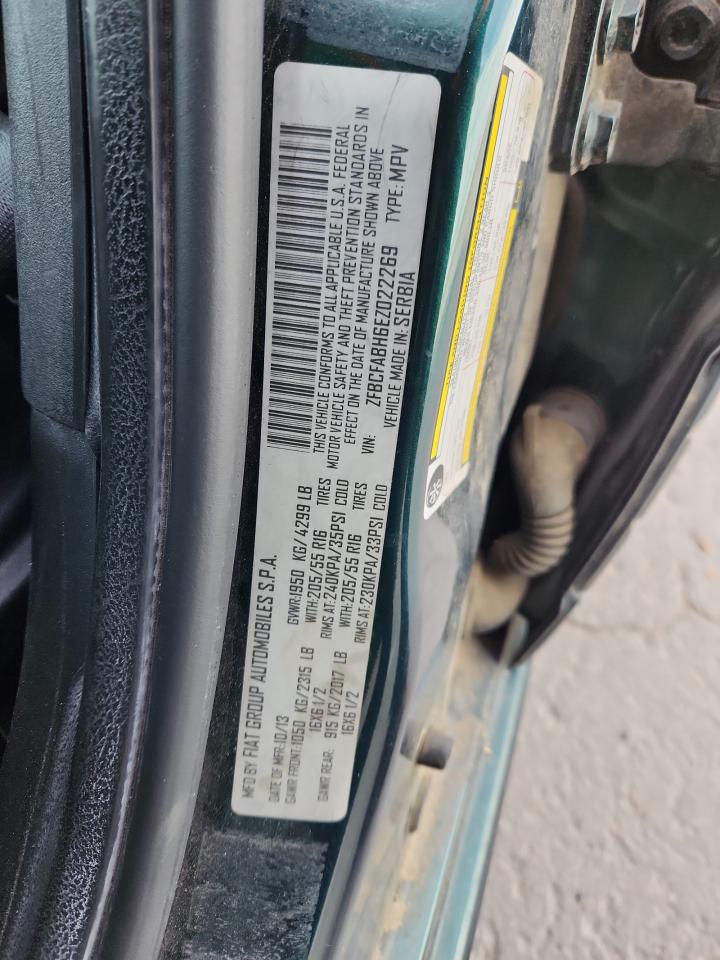 2014 Fiat 500L Easy VIN: ZFBCFABH6EZ022269 Lot: 90634165