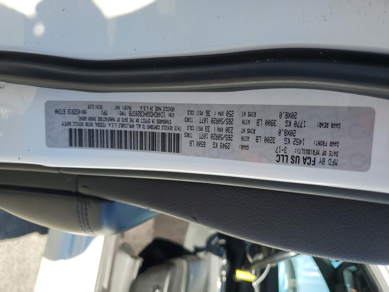 2017 Dodge Durango Gt VIN: 1C4RDHDG0HC820378 Lot: 90743915