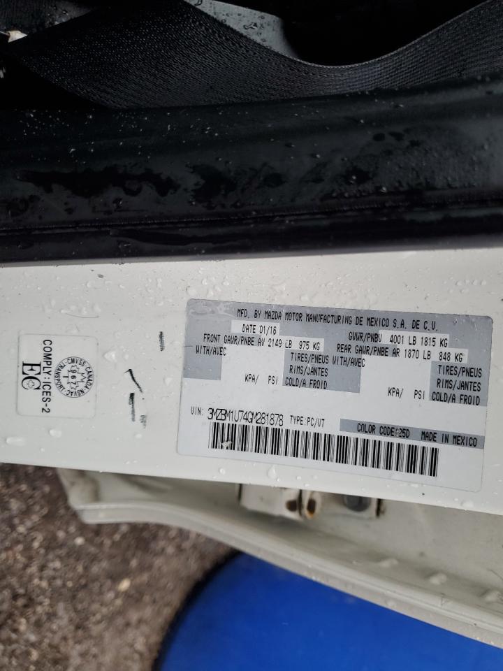 2016 Mazda 3 Sport VIN: 3MZBM1U74GM281878 Lot: 90446635