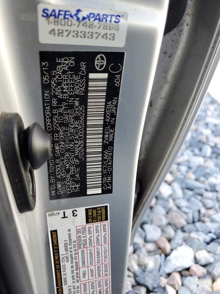 2013 Toyota Prius V VIN: JTDZN3EU0D3266225 Lot: 86492805