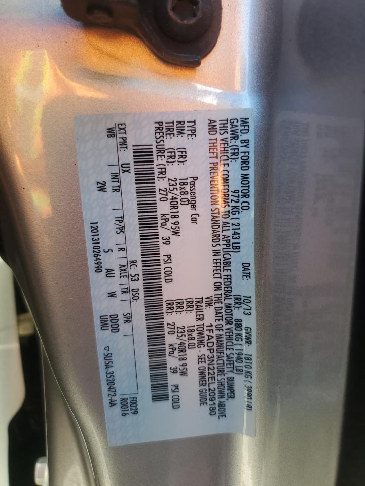 2014 Ford Focus Titanium VIN: 1FADP3N22EL209180 Lot: 82577545