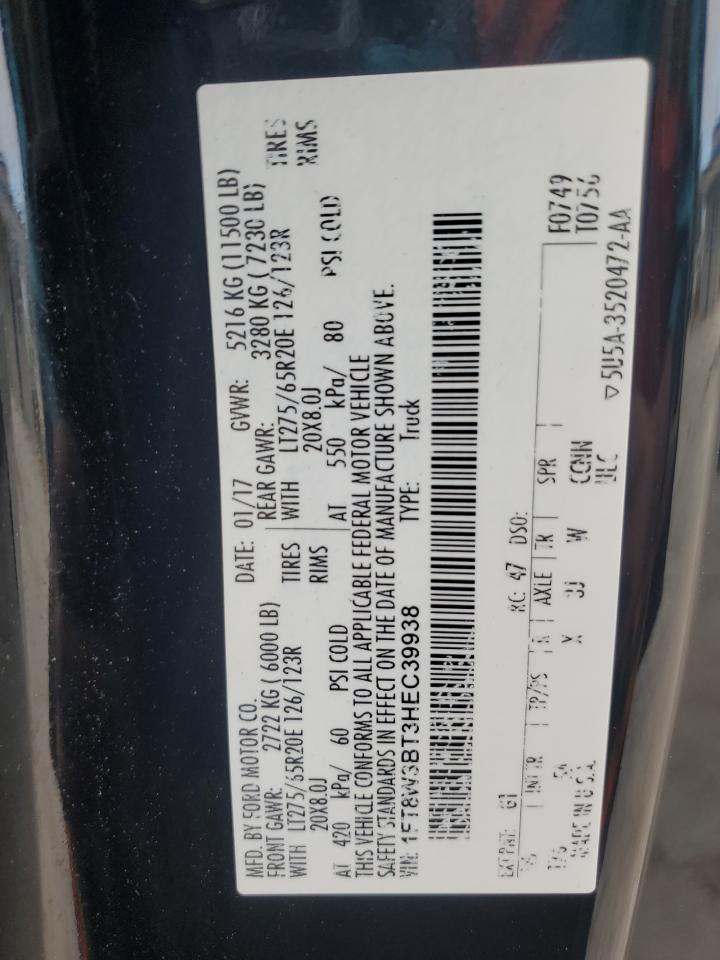 2017 Ford F350 Super Duty VIN: 1FT8W3BT3HEC39938 Lot: 84605675