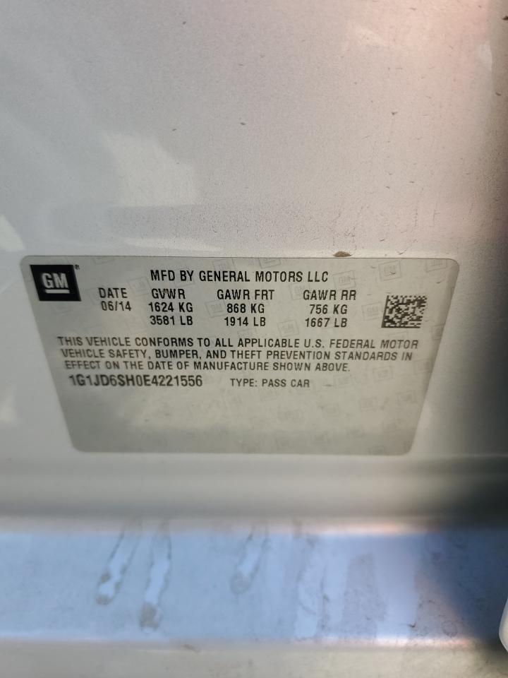 2014 Chevrolet Sonic Lt VIN: 1G1JD6SH0E4221556 Lot: 86081125