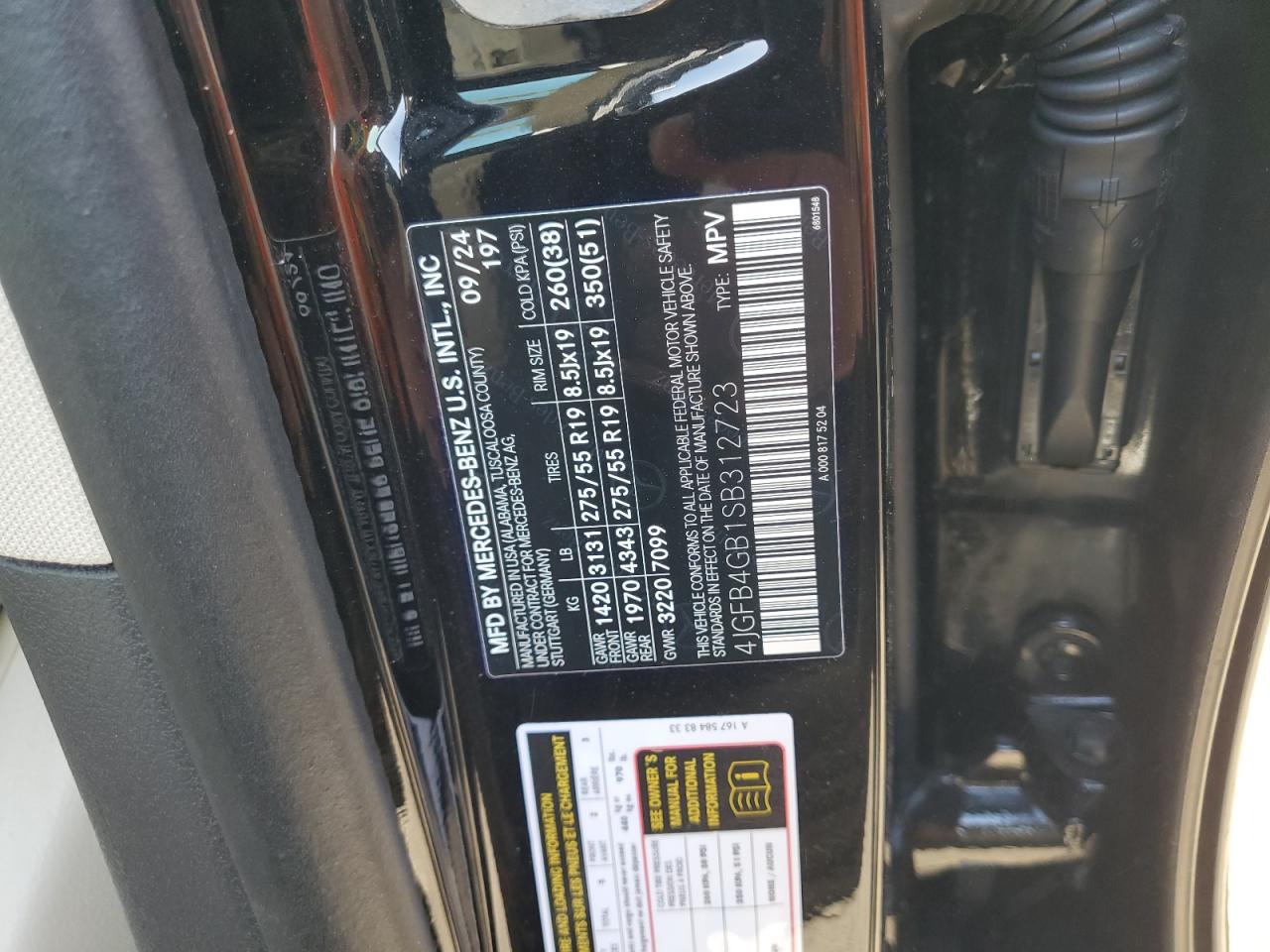 2025 Mercedes-Benz Gle 450E 4Matic VIN: 4JGFB4GB1SB312723 Lot: 84816435