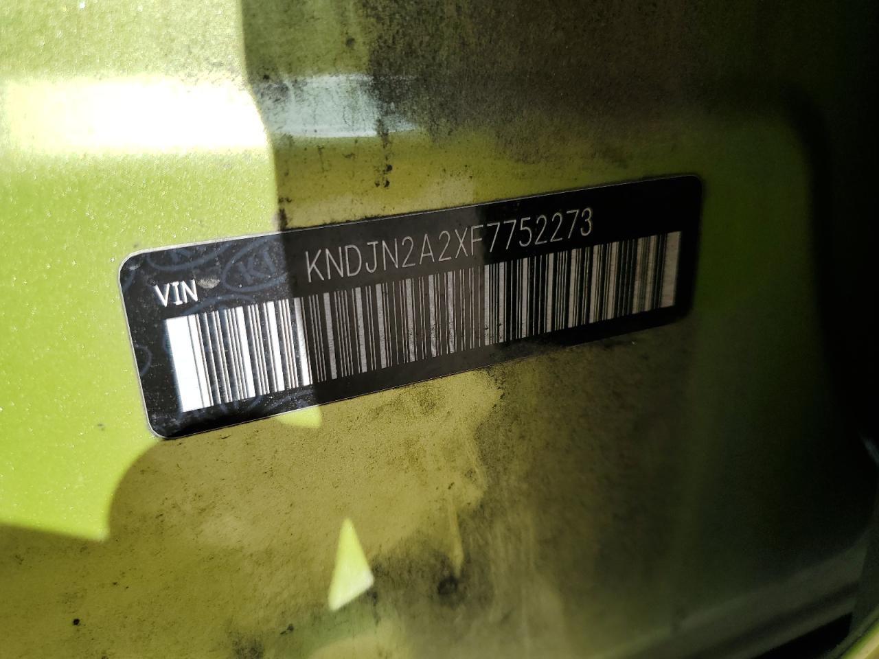 2015 Kia Soul VIN: KNDJN2A2XF7752273 Lot: 87269545