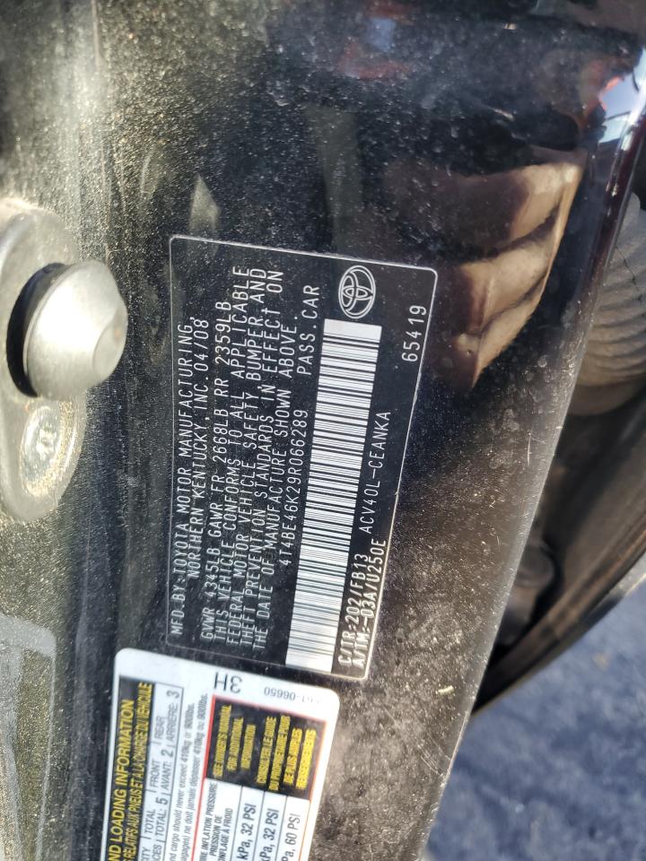 2009 Toyota Camry Base VIN: 4T4BE46K29R066289 Lot: 84461145