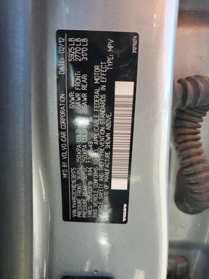 2013 Volvo Xc90 3.2 VIN: YV4952CY8D1638175 Lot: 85410745