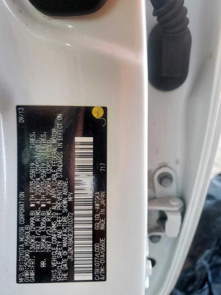 2014 Lexus Rx 350 VIN: JTJZK1BA0E2010372 Lot: 90938445