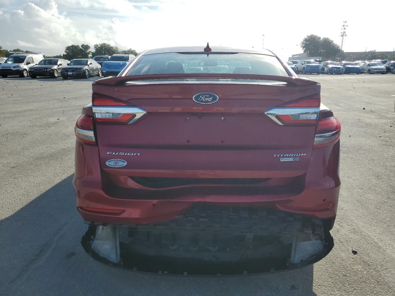 2019 Ford Fusion Titanium VIN: 3FA6P0D92KR187104 Lot: 86071275