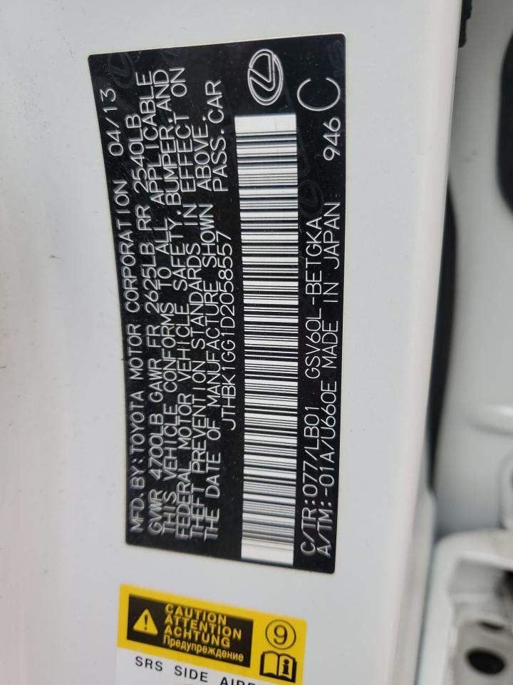 2013 Lexus Es 350 VIN: JTHBK1GG1D2058557 Lot: 82339215