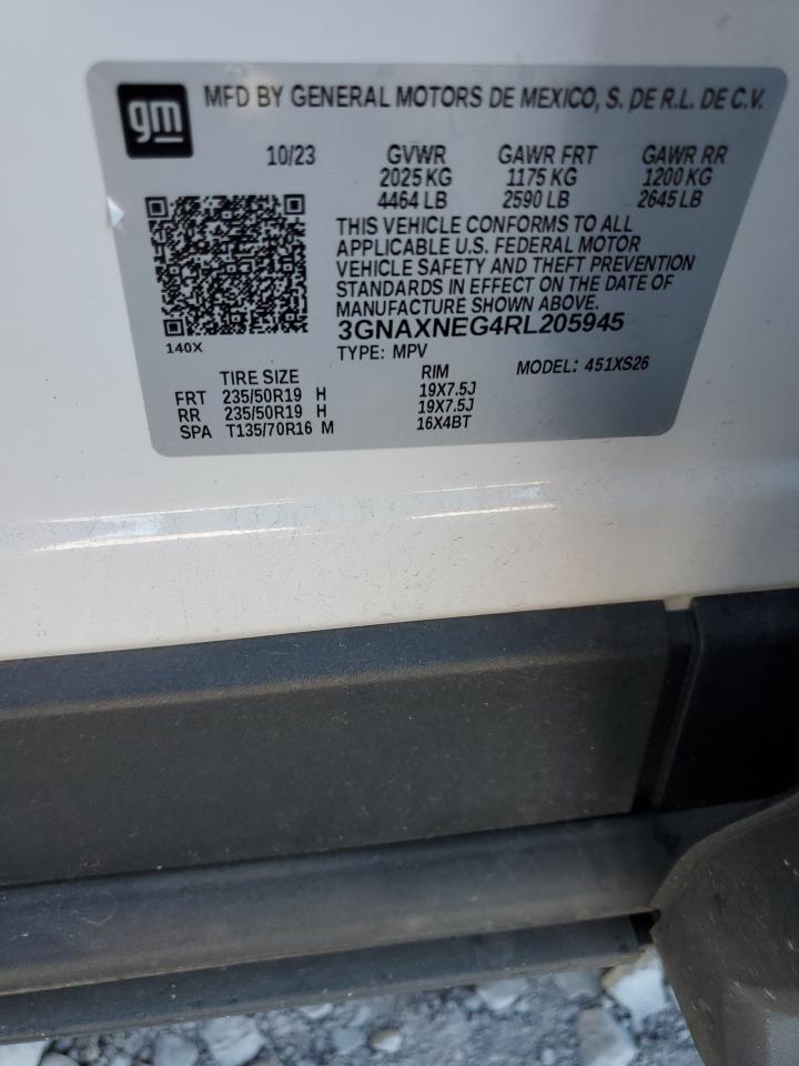 2024 Chevrolet Equinox Premier VIN: 3GNAXNEG4RL205945 Lot: 82357015