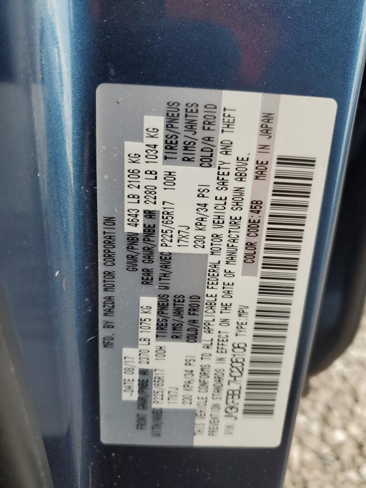 2017 Mazda Cx-5 Sport VIN: JM3KFBBL7H0206106 Lot: 90793785