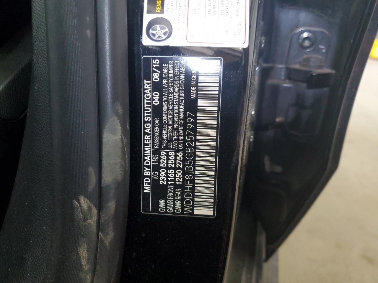 2016 Mercedes-Benz E 350 4Matic VIN: WDDHF8JB5GB257997 Lot: 86432565