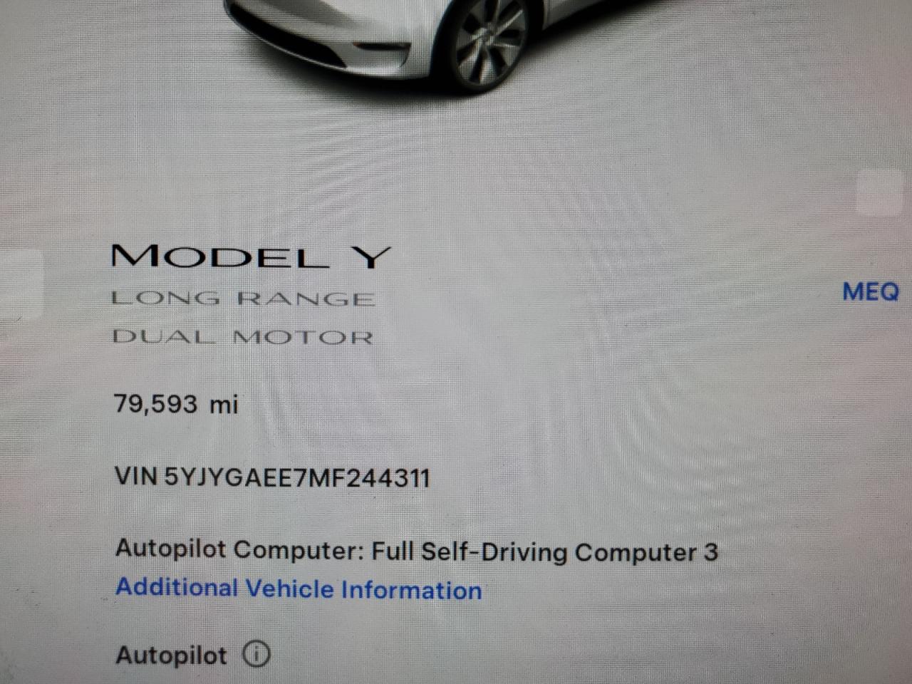 2021 Tesla Model Y VIN: 5YJYGAEE7MF244311 Lot: 82724335