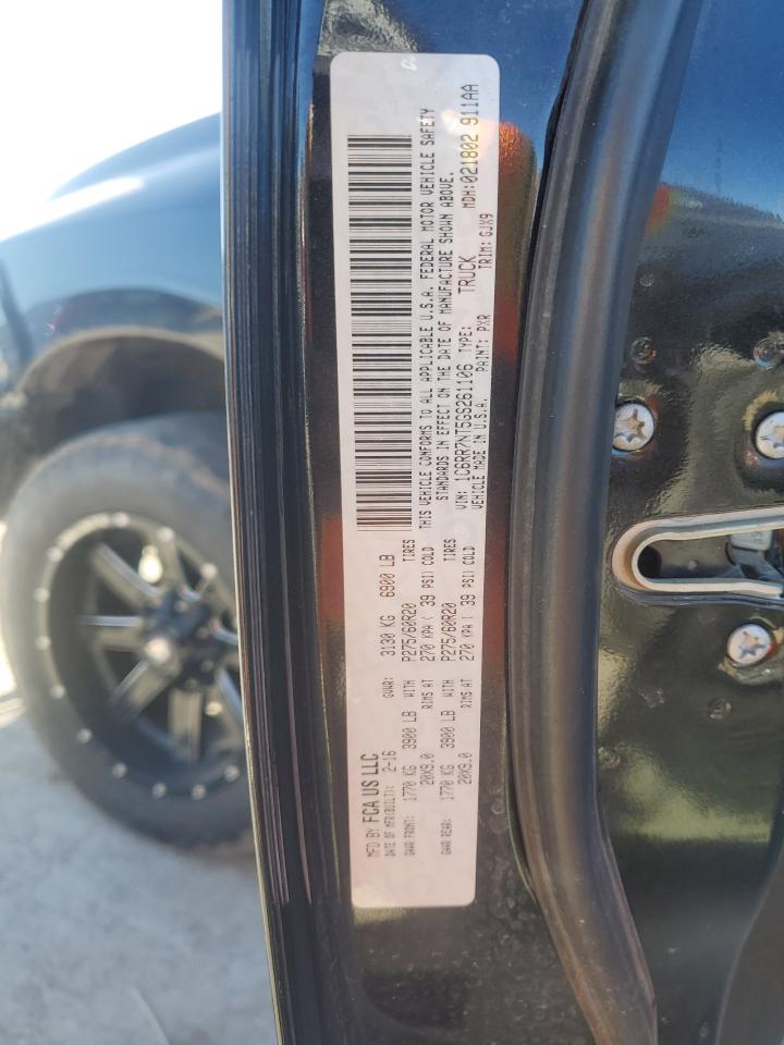 2016 Ram 1500 Laramie VIN: 1C6RR7NT5GS261106 Lot: 87287365