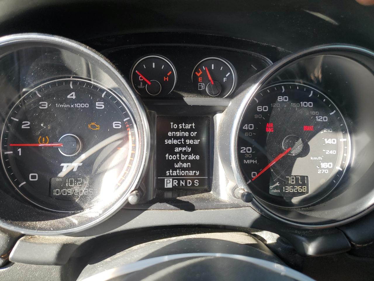 2009 Audi Tt 3.2 Quattro VIN: TRURD38J891002828 Lot: 82116565