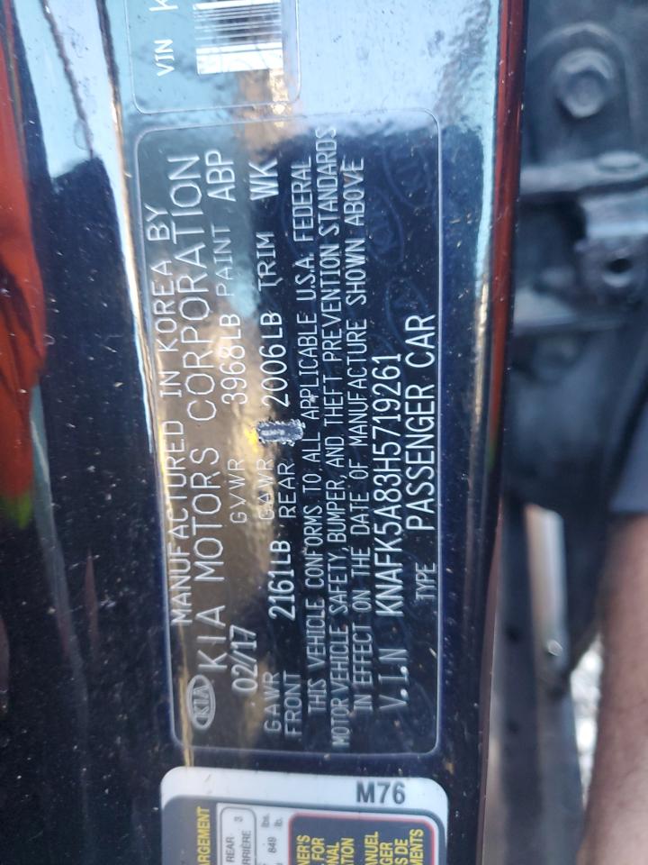 2017 Kia Forte Lx VIN: KNAFK5A83H5719261 Lot: 86159175