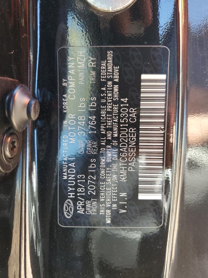 2013 Hyundai Veloster VIN: KMHTC6AD2DU153014 Lot: 84975285