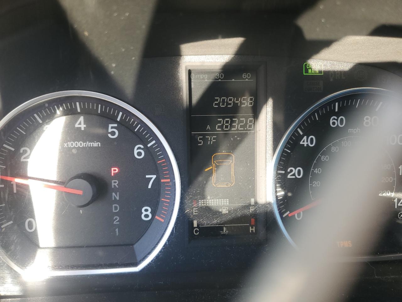 2009 Honda Cr-V Exl VIN: JHLRE48749C012460 Lot: 86204815