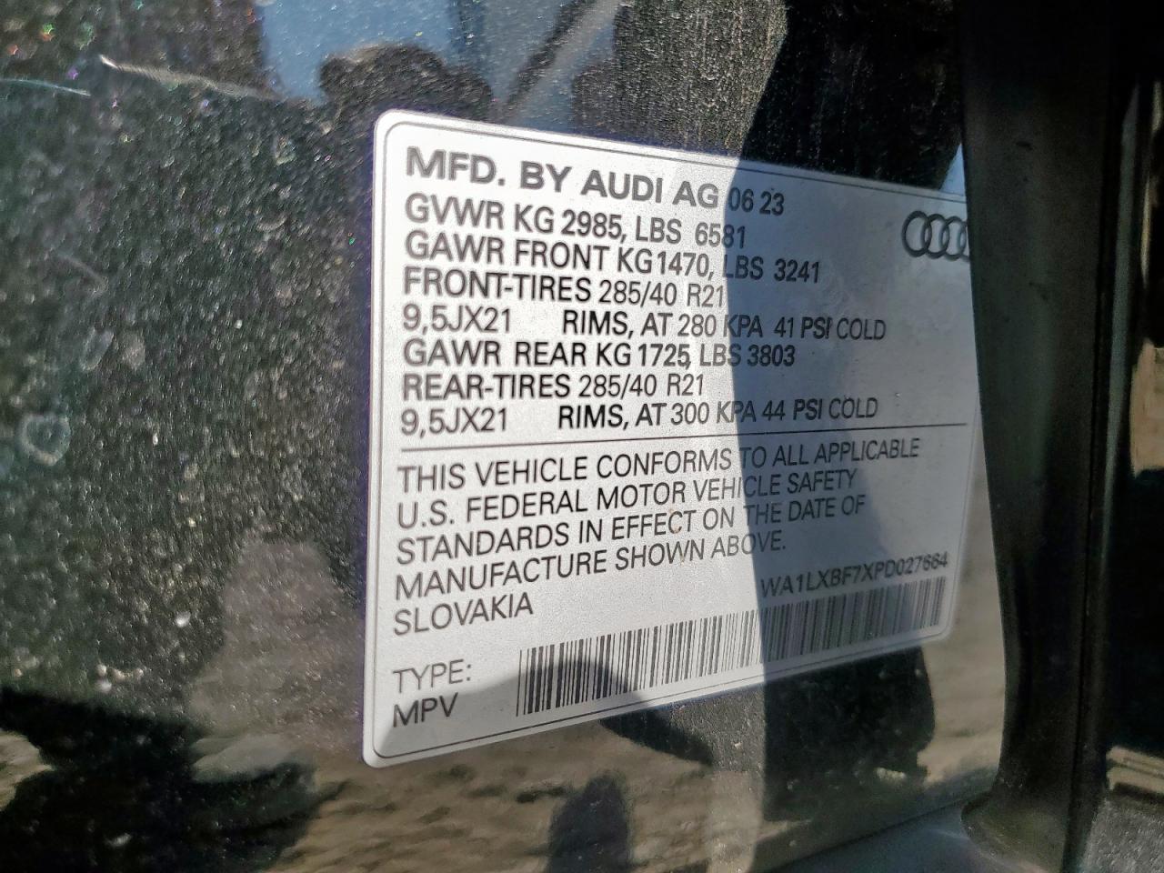 2023 Audi Q7 Premium Plus VIN: WA1LXBF7XPD027664 Lot: 82184395