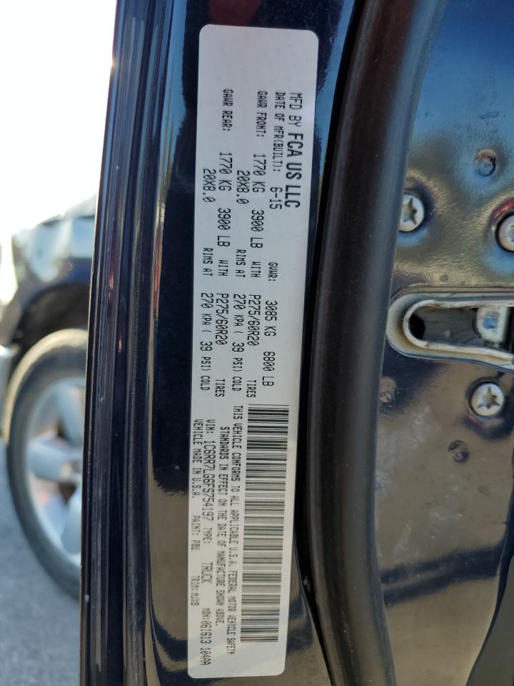 2015 Ram 1500 Slt VIN: 1C6RR7LG6FS754197 Lot: 87045165