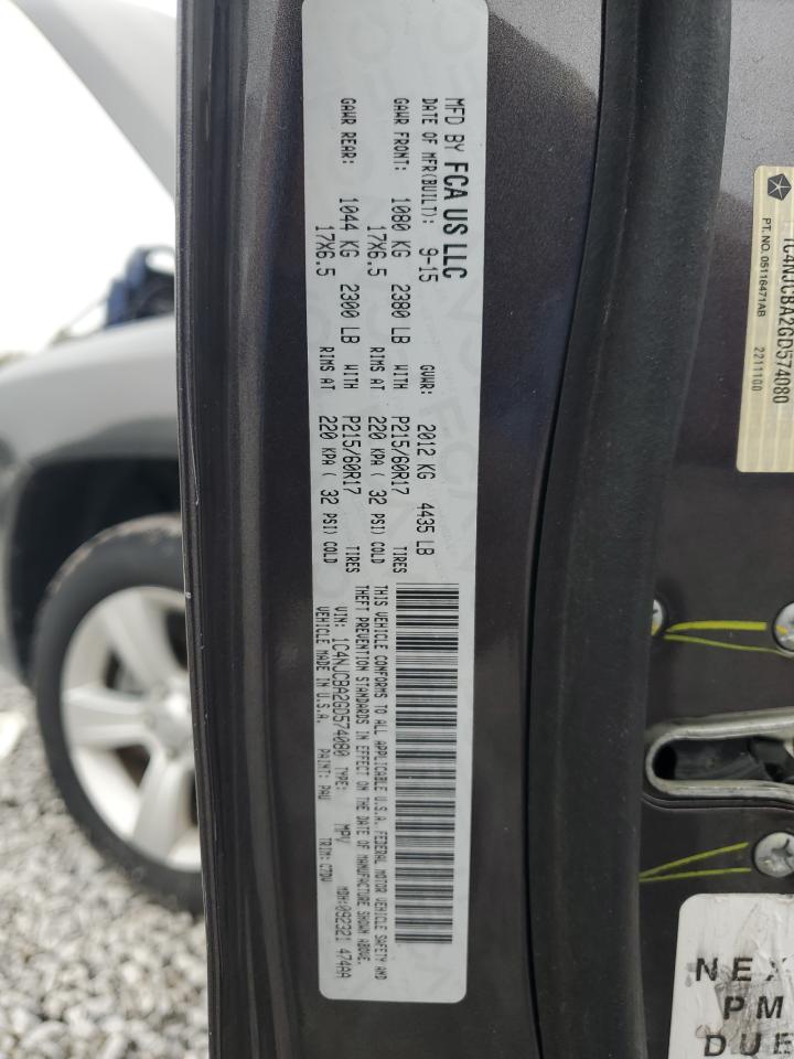 2016 Jeep Compass Sport VIN: 1C4NJCBA2GD574080 Lot: 90222825