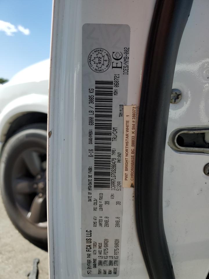 2016 Ram 1500 Slt VIN: 1C6RR7LG7GS286479 Lot: 87468235