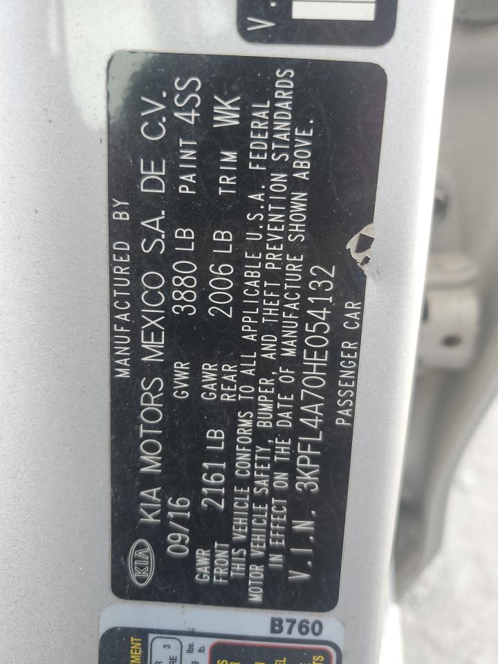 2017 Kia Forte Lx VIN: 3KPFL4A70HE054132 Lot: 84970485