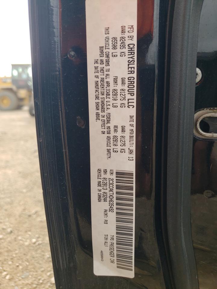 2013 Chrysler 300C VIN: 2C3CCAKTXDH635492 Lot: 82456325