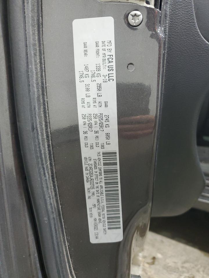 2018 Dodge Grand Caravan Se VIN: 2C4RDGBG4JR222725 Lot: 90261385