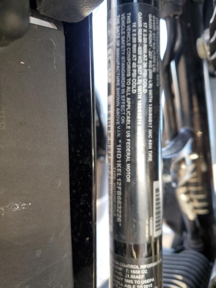 2015 Harley-Davidson Flhtk Ultra Limited VIN: 1HD1KEL12FB663226 Lot: 90699445