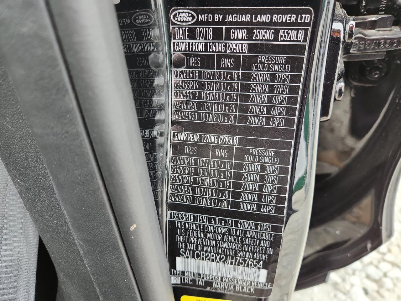 2018 Land Rover Discovery Sport Hse VIN: SALCR2RX2JH757654 Lot: 82241425