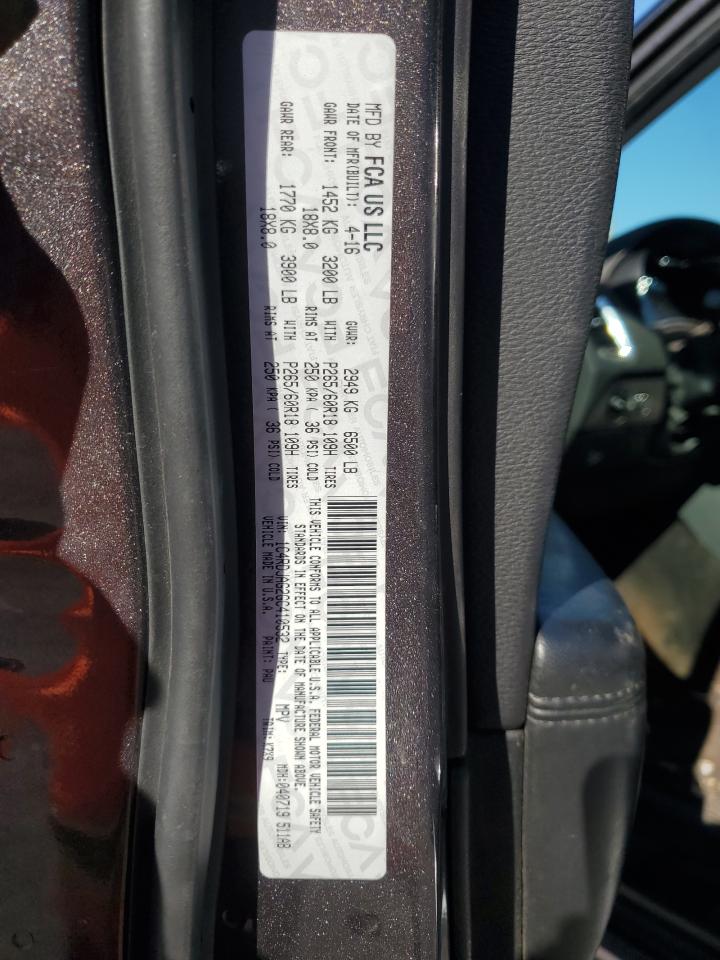 2016 Dodge Durango Sxt VIN: 1C4RDJAG2GC410532 Lot: 86052245