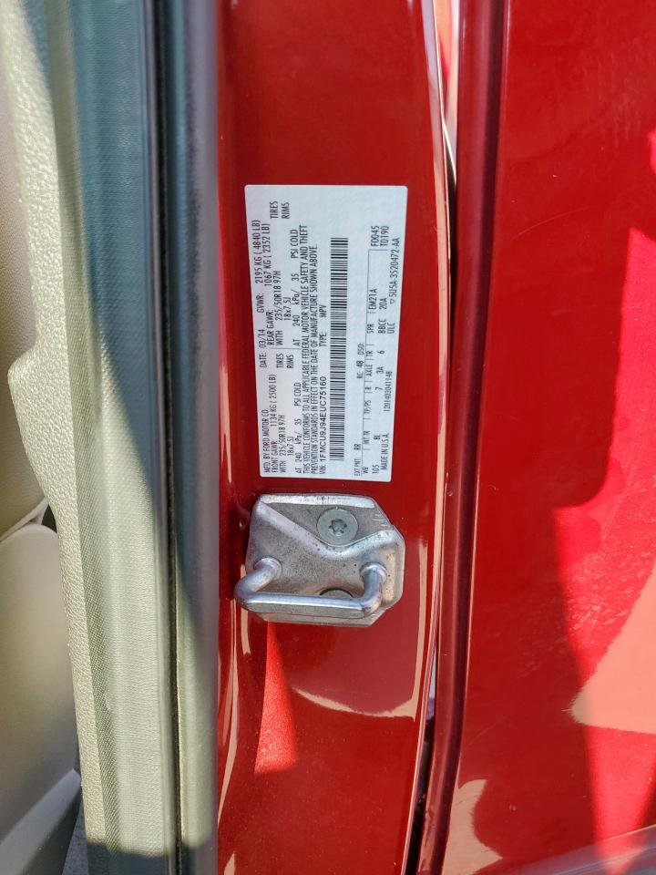 2014 Ford Escape Titanium VIN: 1FMCU9J94EUC75160 Lot: 85129055