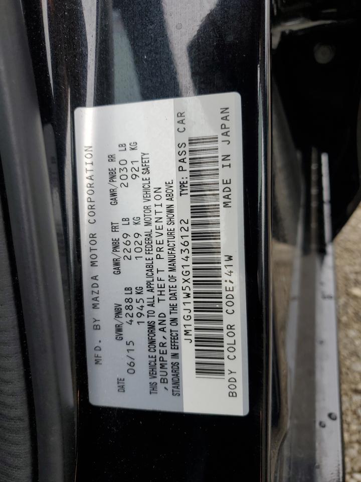 2016 Mazda 6 Grand Touring VIN: JM1GJ1W5XG1436122 Lot: 82391715