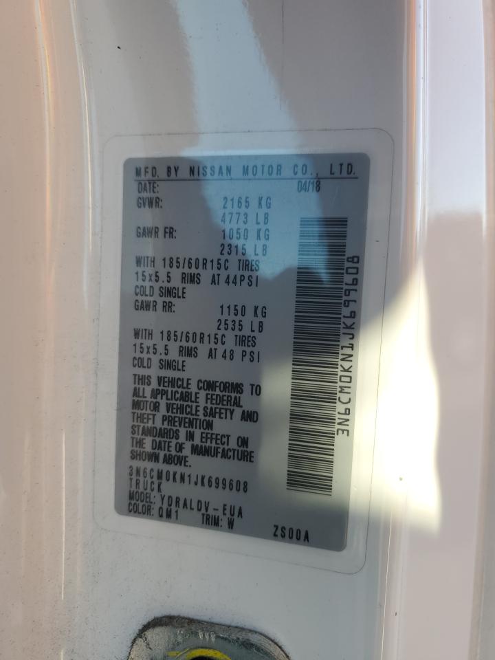 2018 Nissan Nv200 Delivery Van VIN: 3N6CM0KN1JK699608 Lot: 90861005