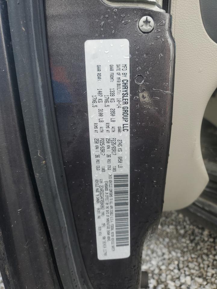 2015 Dodge Grand Caravan Sxt VIN: 2C4RDGCG4FR584902 Lot: 81508755