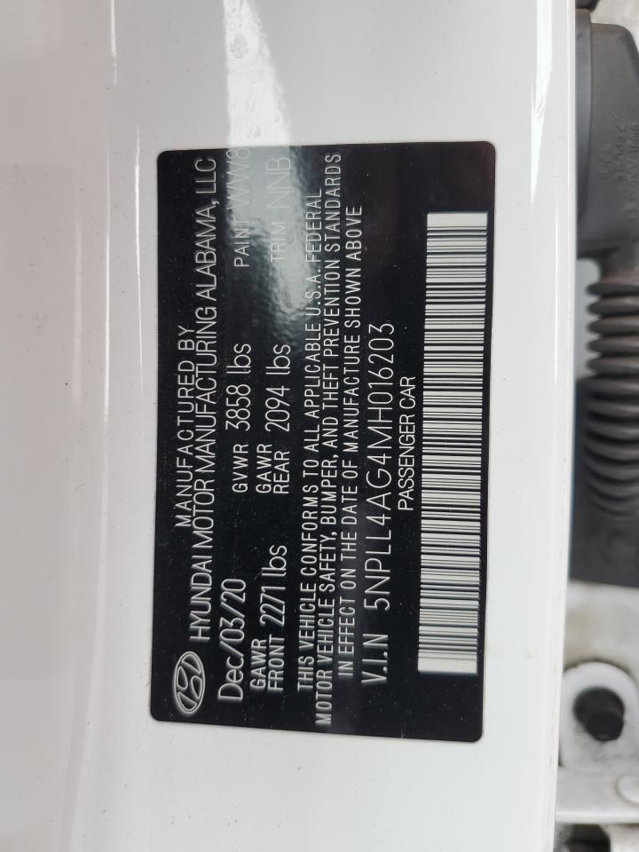 2021 Hyundai Elantra Se VIN: 5NPLL4AG4MH016203 Lot: 86229115