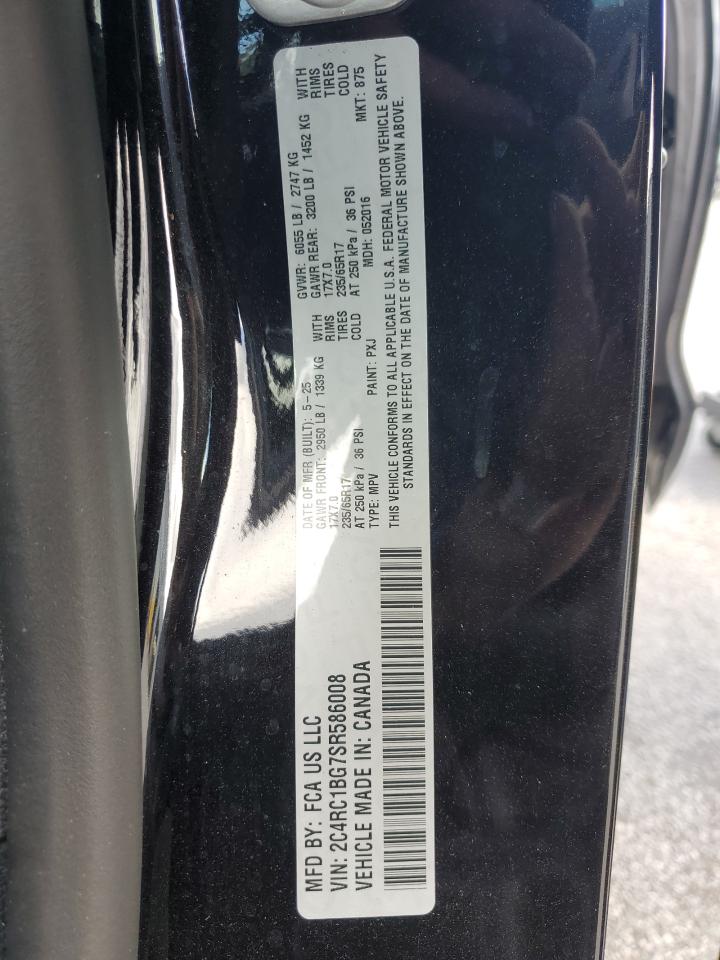 2025 Chrysler Pacifica Select VIN: 2C4RC1BG7SR586008 Lot: 84650895