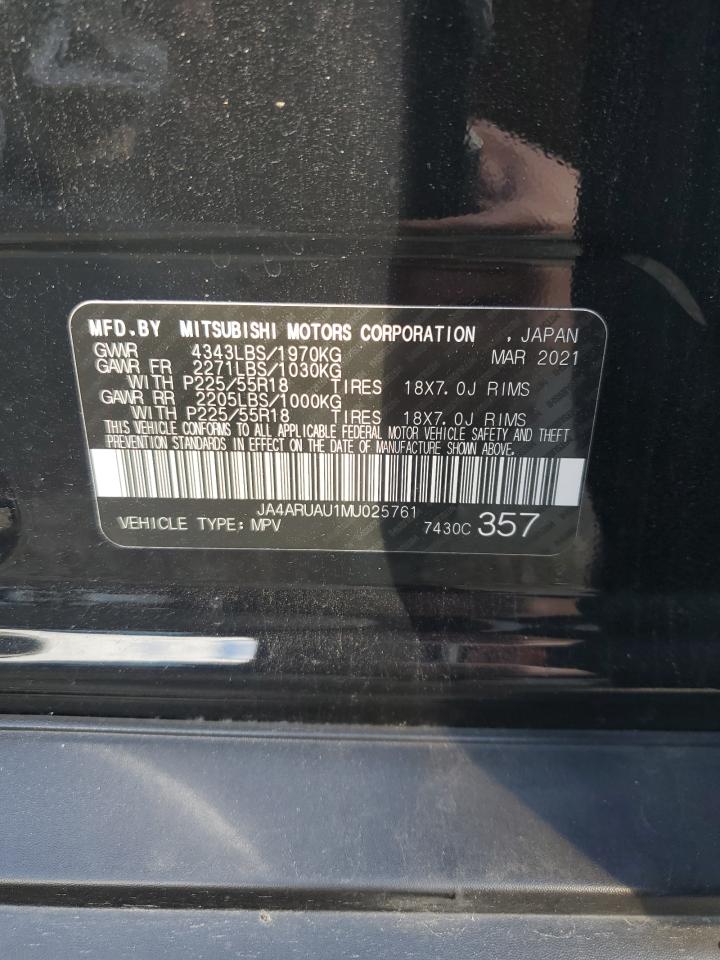 2021 Mitsubishi Outlander Sport Es VIN: JA4ARUAU1MU025761 Lot: 89863185