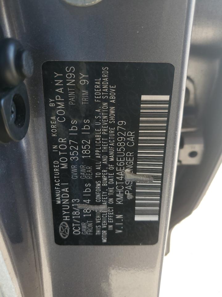 2014 Hyundai Accent Gls VIN: KMHCT4AE6EU589279 Lot: 82484625