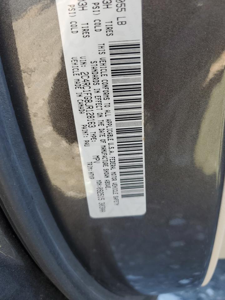 2018 Chrysler Pacifica Touring Plus VIN: 2C4RC1FG8JR128163 Lot: 89689225