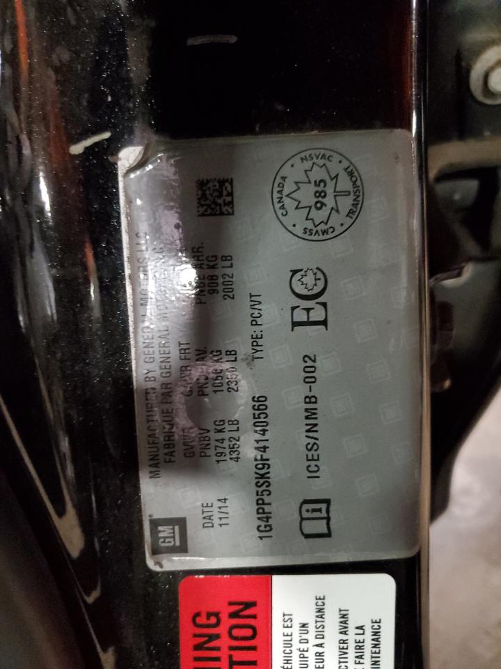 2015 Buick Verano VIN: 1G4PP5SK9F4140566 Lot: 85010795