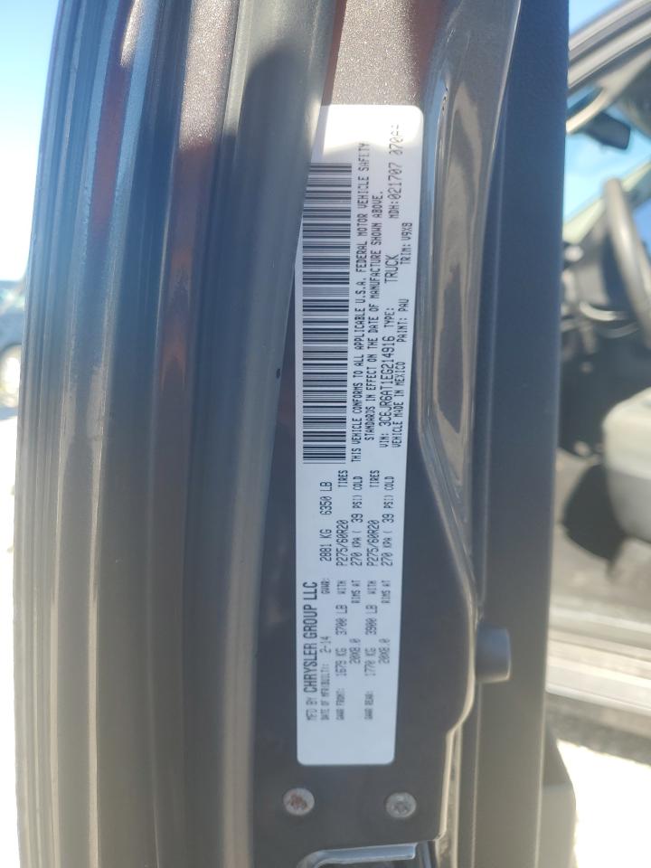 2014 Ram 1500 St VIN: 3C6JR6AT1EG214916 Lot: 86828545