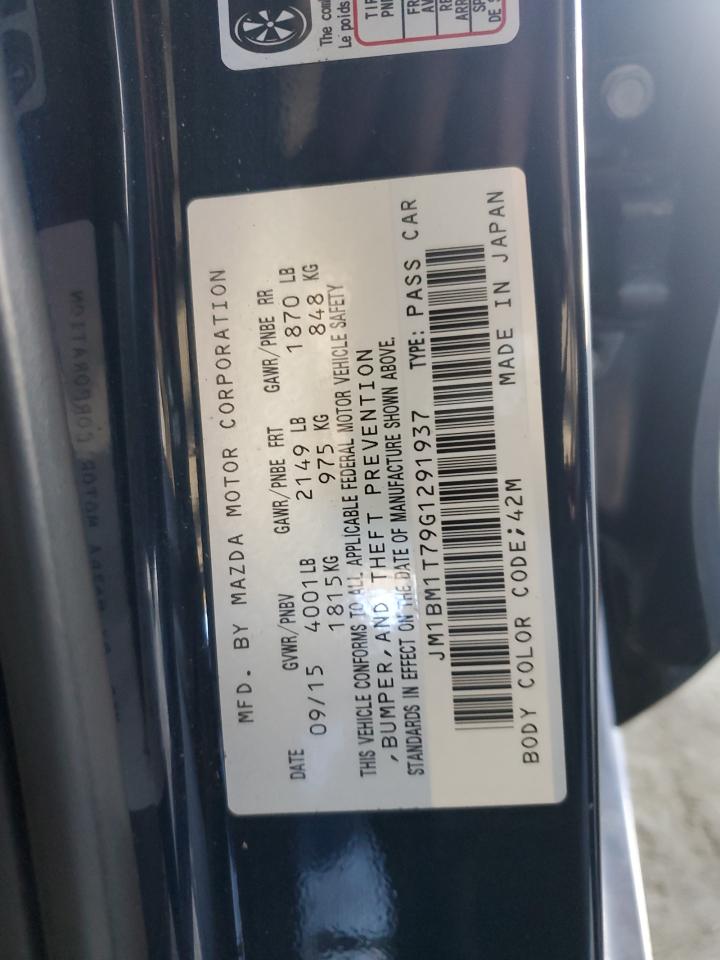 2016 Mazda 3 Sport VIN: JM1BM1T79G1291937 Lot: 90269925