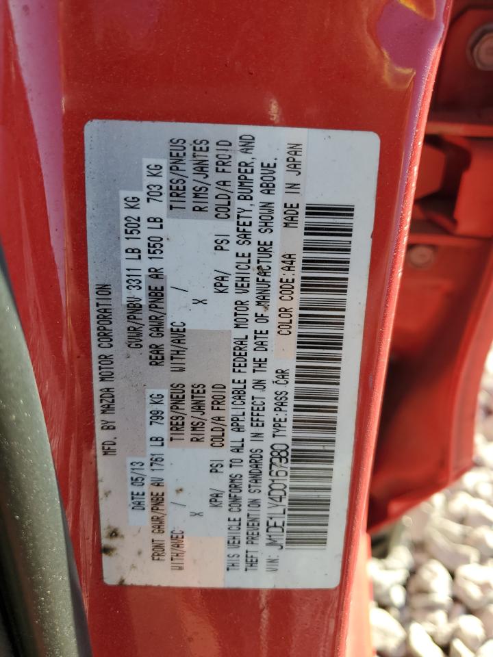 2013 Mazda Mazda2 VIN: JM1DE1LY4D0167980 Lot: 86808865