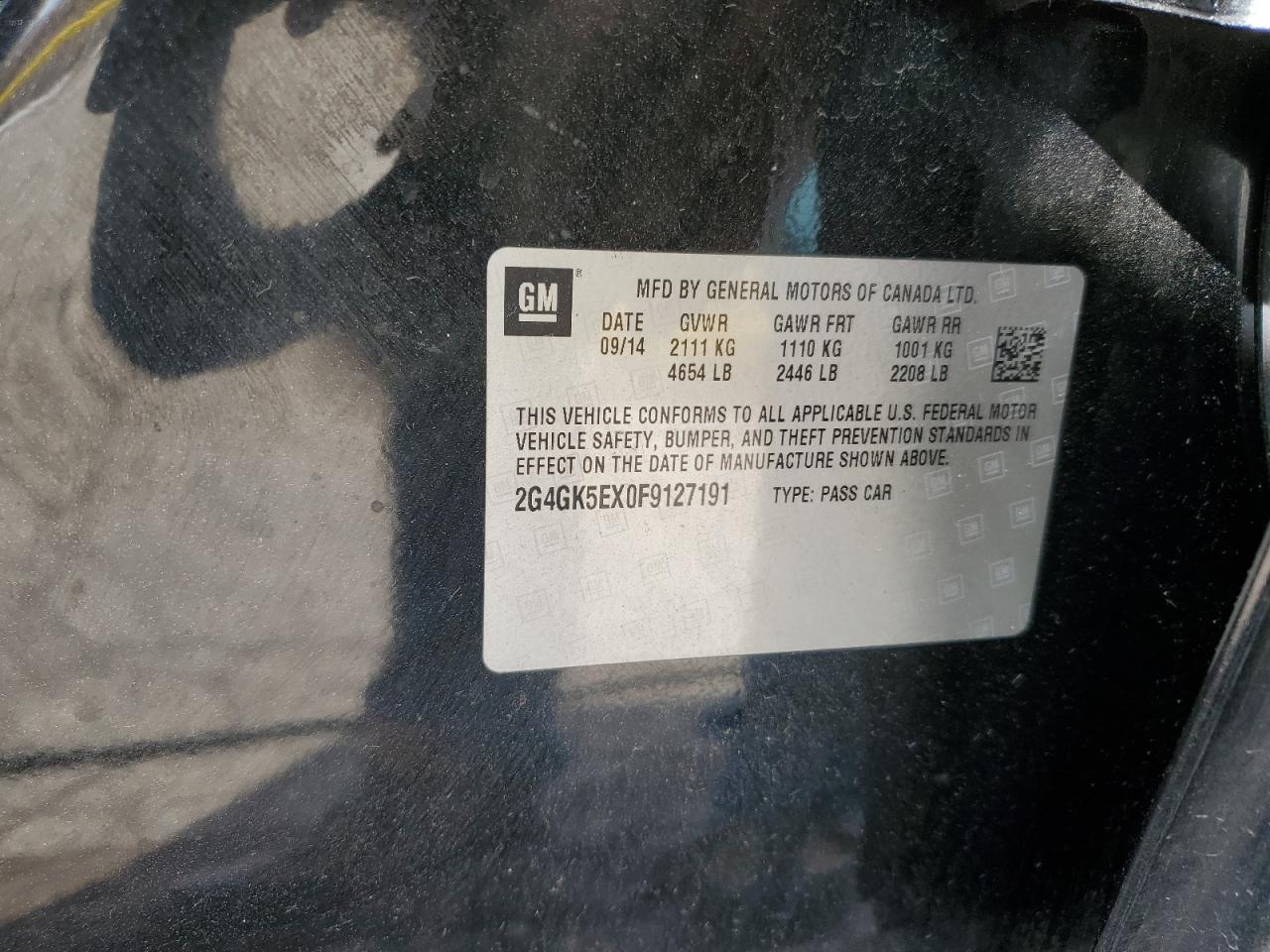 2015 Buick Regal VIN: 2G4GK5EX0F9127191 Lot: 82261585