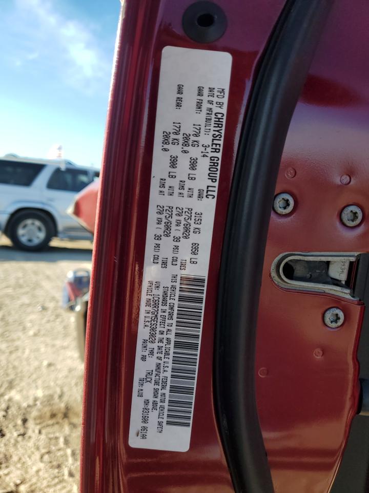 2014 Ram 1500 Slt VIN: 1C6RR7GM5ES303020 Lot: 89864265